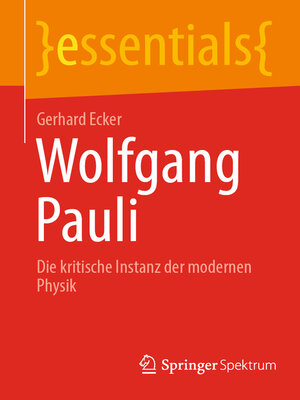 cover image of Wolfgang Pauli